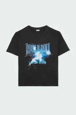 NMRENA IDA S/S T-SHIRT WASHED JRS FWD - T-shirt | Noir