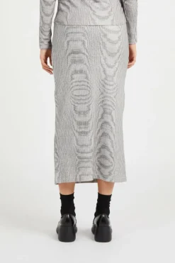 NOISE MIDI SKIRT - Jupe | Blanc