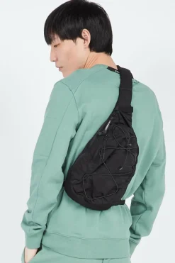 NYLON B CROSSBODY RUCKSACK - Banane | Noir