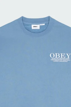 OBEY CITIES CREW - Sweatshirt | Bleu