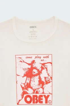 OBEY COME PLAY WITH US - T-shirt | Gris