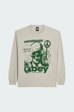 OBEY DON'T WASTE IT - T-shirt | Gris