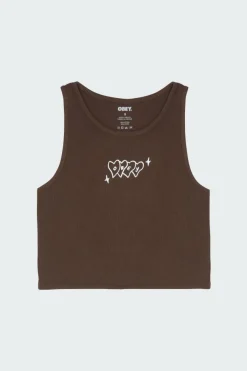 OBEY HEARTS - Top | Marron