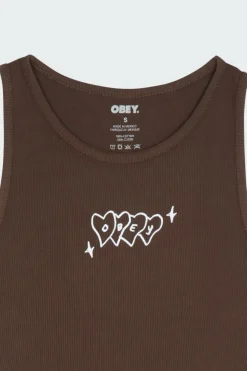 OBEY HEARTS - Top | Marron