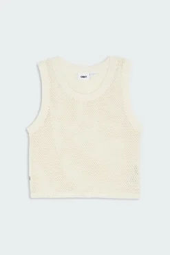 OBEY HUDSON MESH TANK - Débardeur | Beige