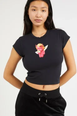 OBEY LITTLE DEVIL - T-shirt | Noir