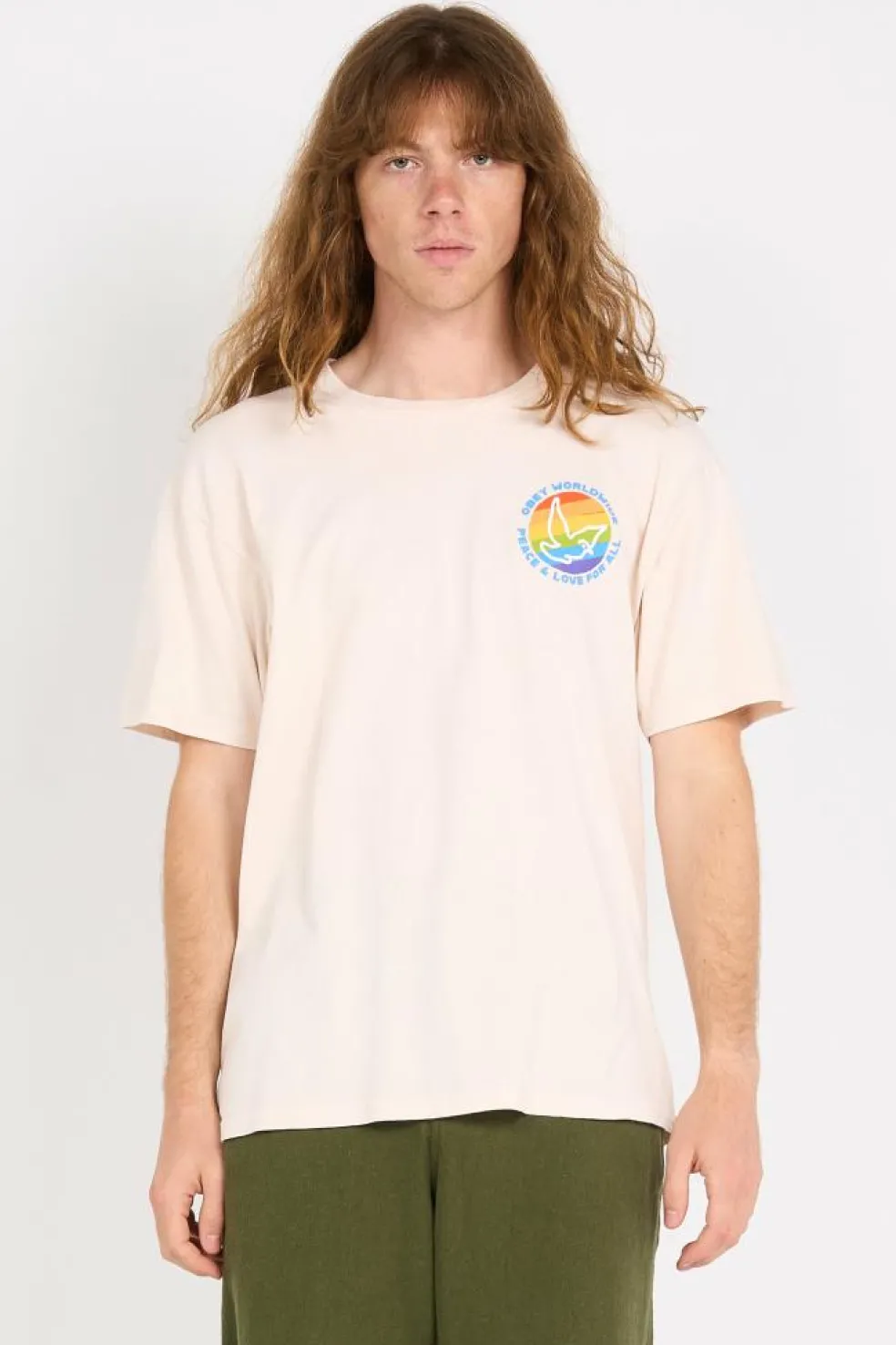 OBEY PEACE & LOVE - T-shirt | Beige