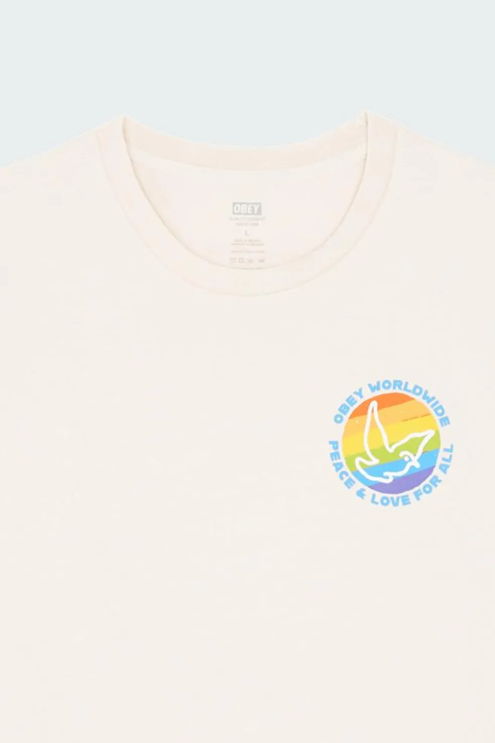 OBEY PEACE & LOVE - T-shirt | Beige
