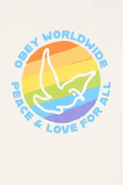 OBEY PEACE & LOVE - T-shirt | Beige