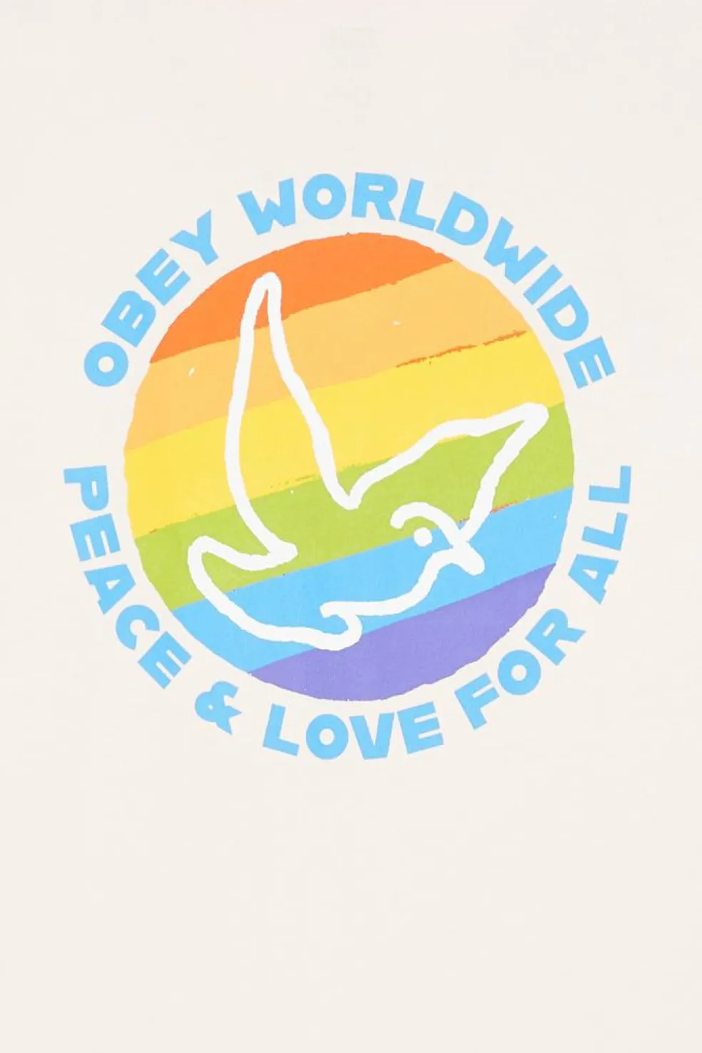 OBEY PEACE & LOVE - T-shirt | Beige