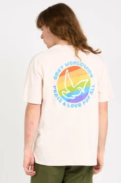 OBEY PEACE & LOVE - T-shirt | Beige