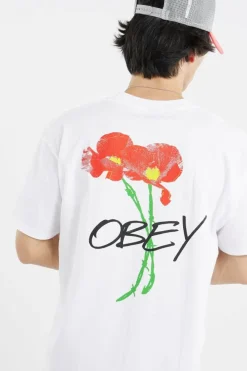OBEY POPPIES - T-shirt | Blanc