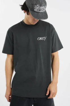 OBEY POPPIES - T-shirt | Noir