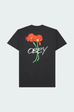 OBEY POPPIES - T-shirt | Noir