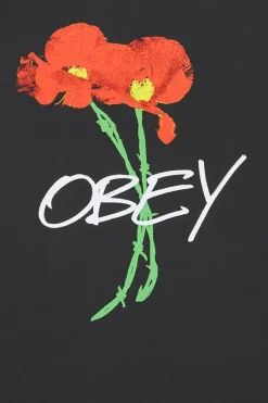 OBEY POPPIES - T-shirt | Noir