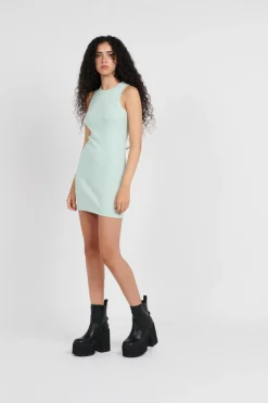 OBEY RIB KNIT DRESS - Robe | Vert