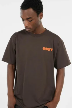 OBEY STAR - T-shirt | Marron
