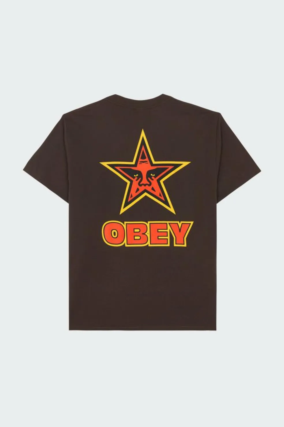 OBEY STAR - T-shirt | Marron
