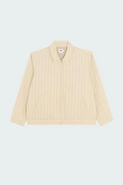 OBEY STRIPE ZIP - Veste | Beige