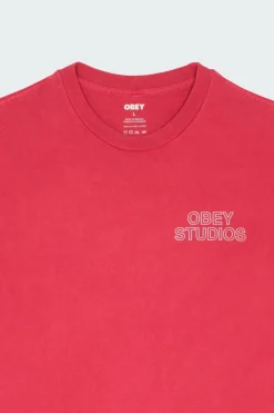 OBEY STUDIOS OUT - T-shirt | Rose