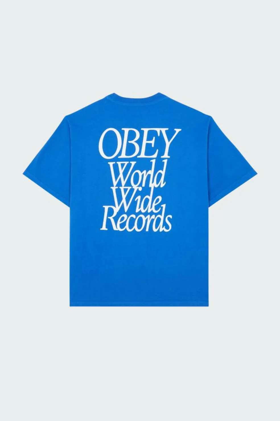 OBEY WORLDWIDE RECORDS - T-shirt | Bleu
