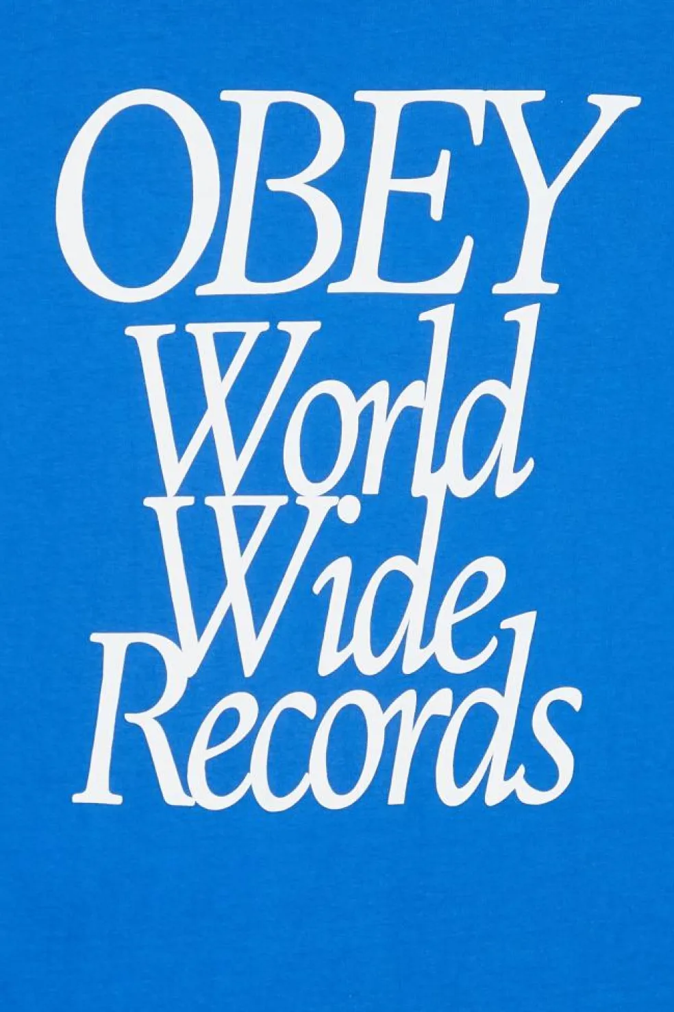 OBEY WORLDWIDE RECORDS - T-shirt | Bleu