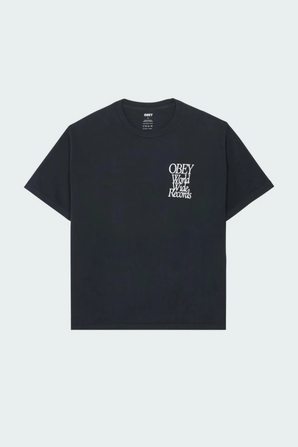 OBEY WORLDWIDE RECORDS - T-shirt | Noir