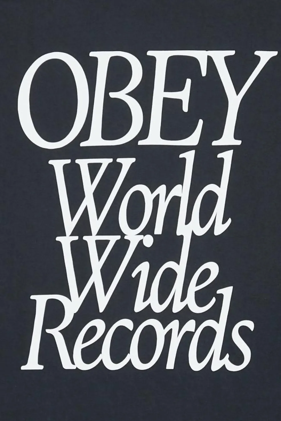 OBEY WORLDWIDE RECORDS - T-shirt | Noir