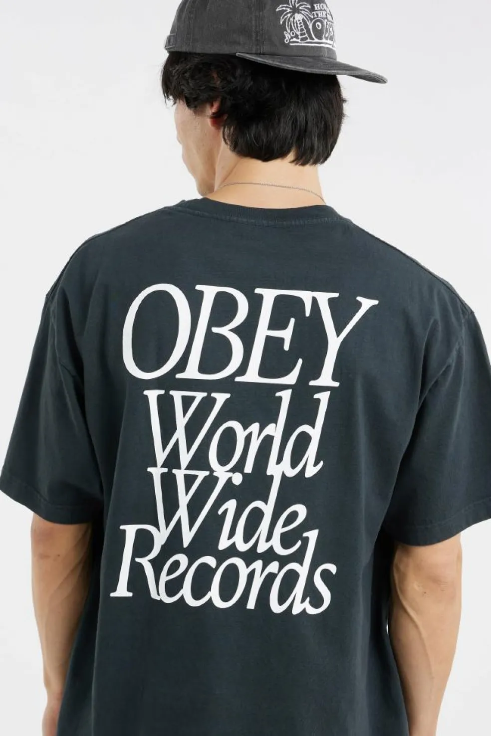 OBEY WORLDWIDE RECORDS - T-shirt | Noir