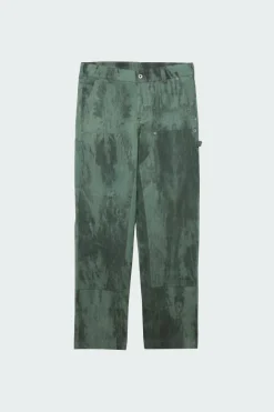 OLAF GARMENT DYED WORKWEAR PANTS - Pantalon | Vert