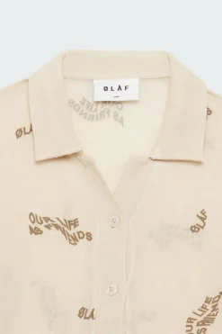 OLAF WMN AOP SHEER SHIRT - Chemise | Beige