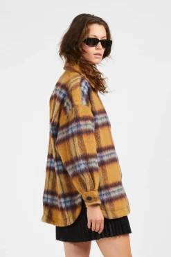 OLAF WMN BLUR WOOL SHACKET - Veste légère | Marron