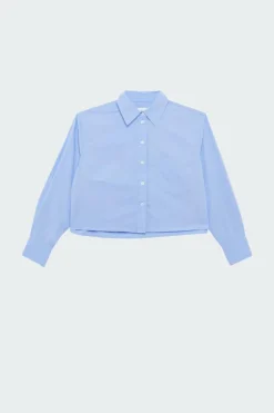 OLAF WMN CROP SHIRT - Chemise | Bleu