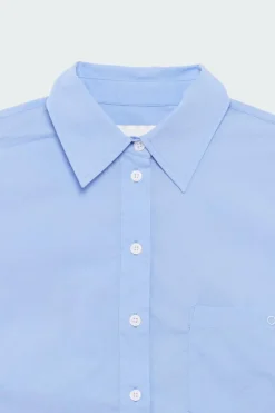 OLAF WMN CROP SHIRT - Chemise | Bleu