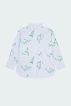 OLAF WMN KNOT OVERSIZED SHIRT - Chemise | Bleu