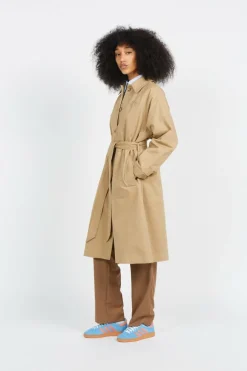 OLAF WMN TRENCH COAT - trench | Kaki