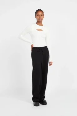 ONLASHLEY LS PEAKABOO ONECK KNT - Pull | Beige