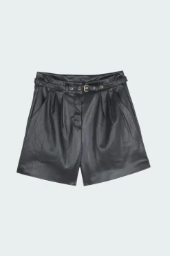 ONLHEIDI FAUX LEATHER SHORTS NOOS OTW - Short | Noir