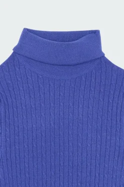 ONLLORELAI LS CABLE ROLLNECK KNT - Pull | Bleu
