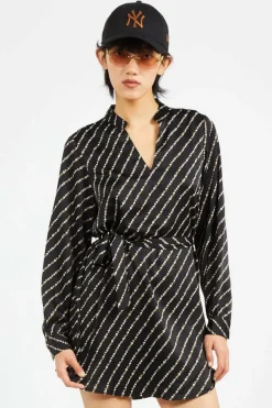 ONLTHALIA L/S V-NECK TUNIC BF PTM - Chemisier | Noir