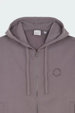 orbit emb zip hoodie - Hoodie zippé | Gris