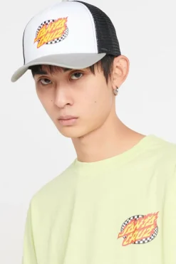 Oval Check Flame Meshback - Casquette | Multicolore