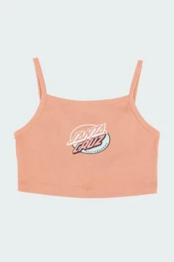 Oval Splice Dot Front Vest - Top | Marron