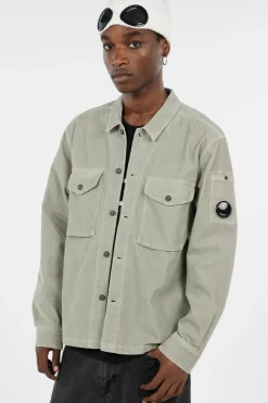 OVERSHIRT IN CORDUROY - Chemise | Kaki