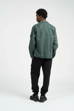 OVERSHIRT IN ORGANIC GABARDINE - Veste | Kaki