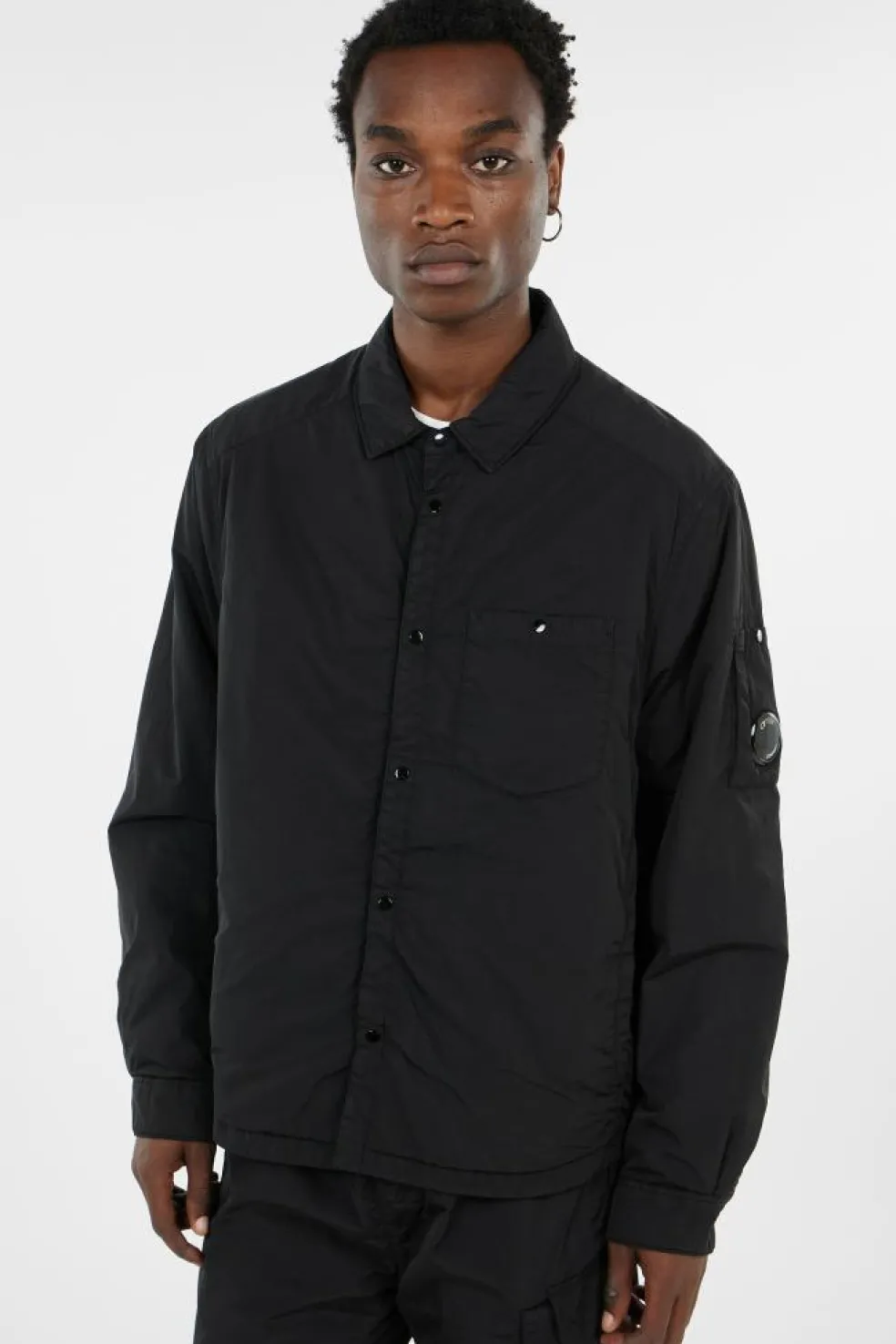 OVERSHIRT PADDED IN CHROME - R - Surchemise | Noir