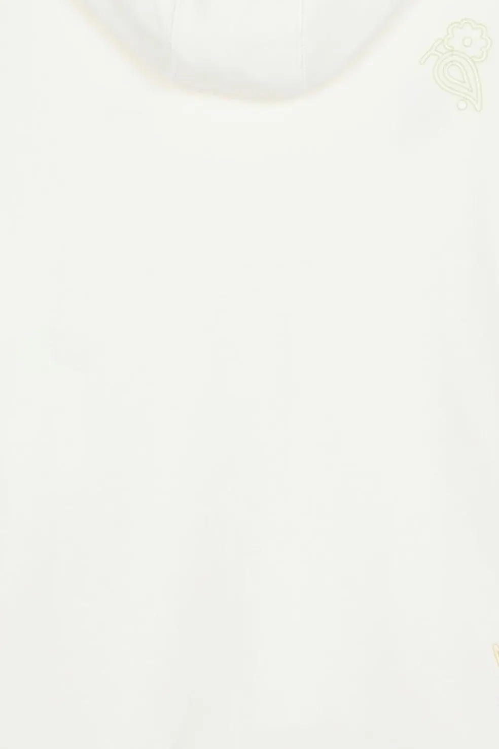 PAISLEY CHECK HOODIE - Hoodie | Blanc