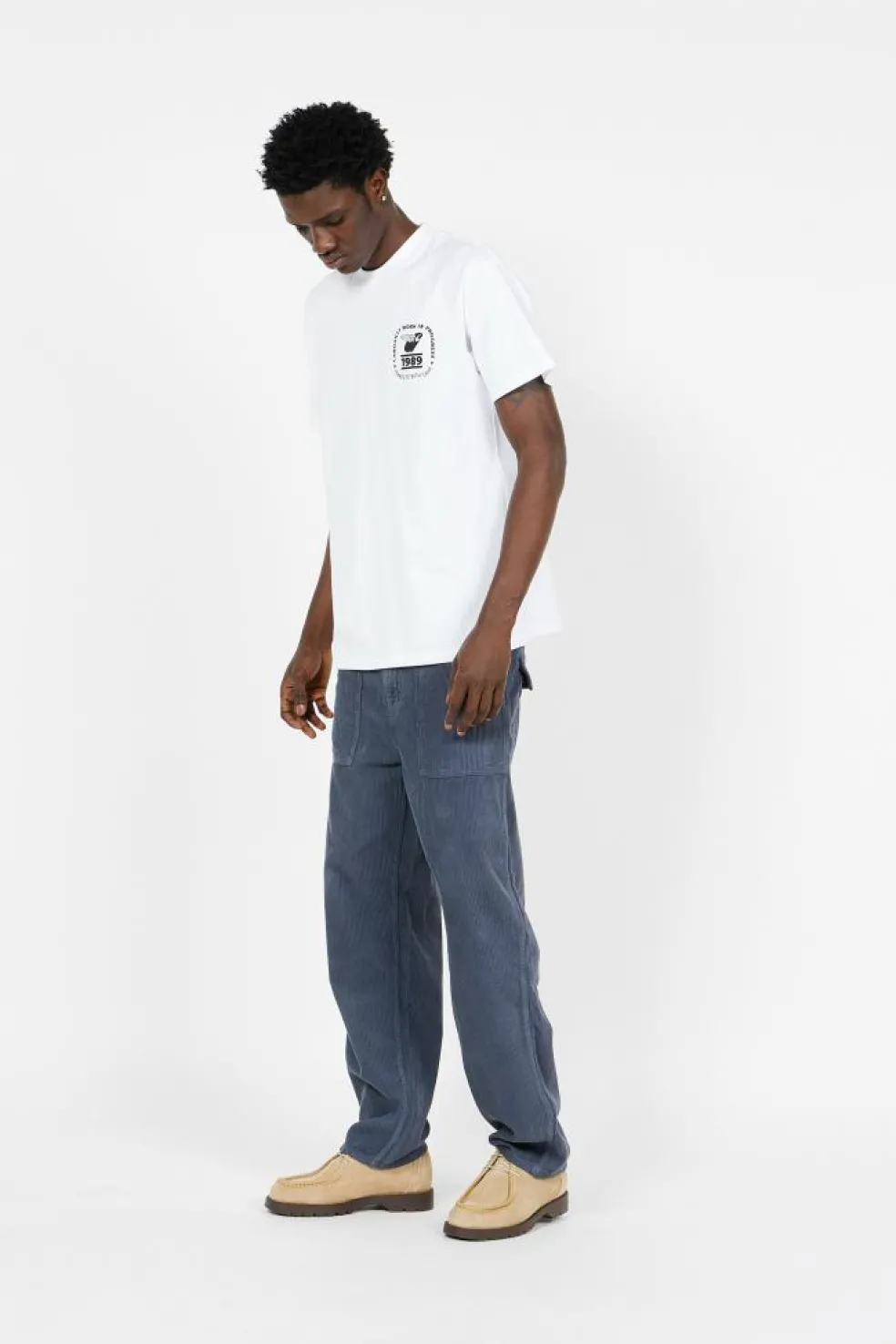 PANT AW2310521 FAT NAVY CORD - Pantalon | Bleu