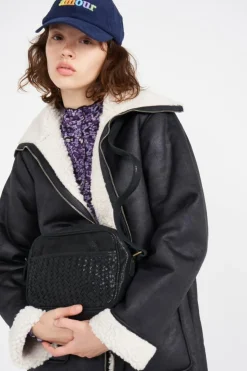 PCHALLIE SUEDE CROSS BODY FC - Sac bandoulière | Noir