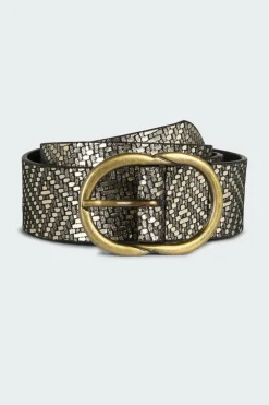 Pclauro leather jeans belt FC - Ceinture | Doré